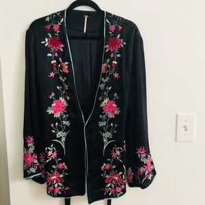 Free People Embroidered Kimono